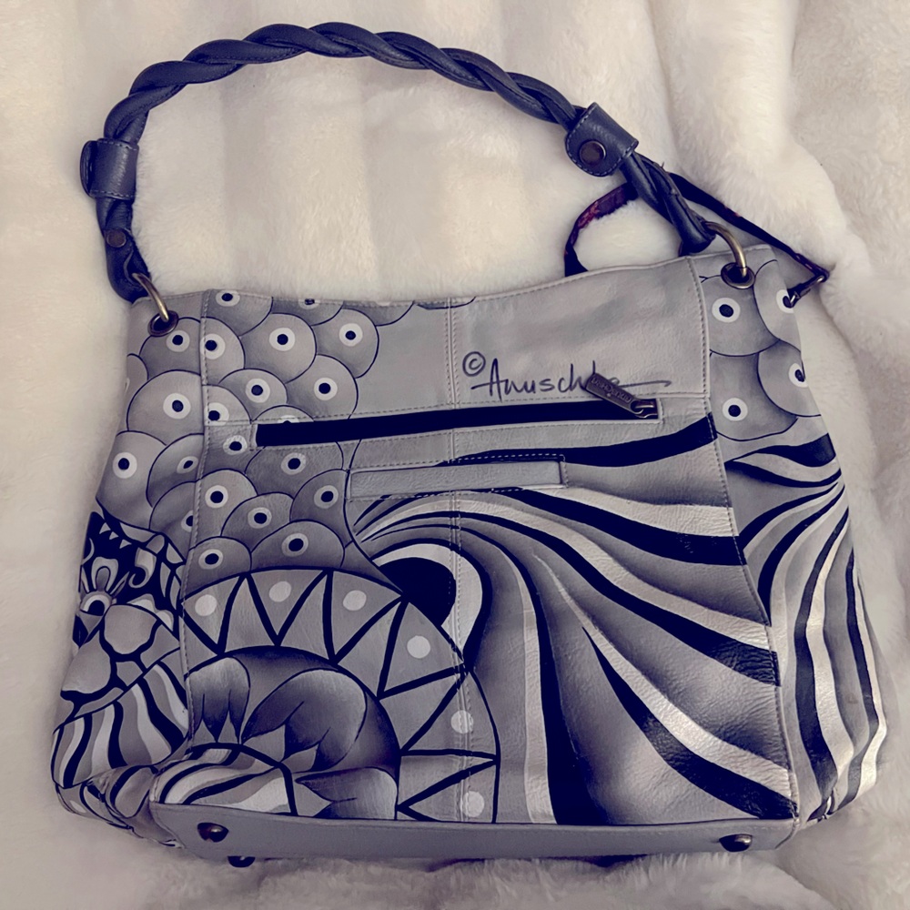 Anuschka Patchwork in Pewter Bag